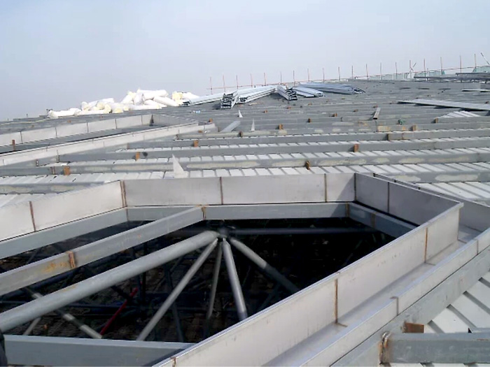 黑河安吉县体育馆网架